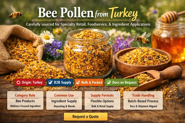 Bee Pollen granules supply from Türkiye